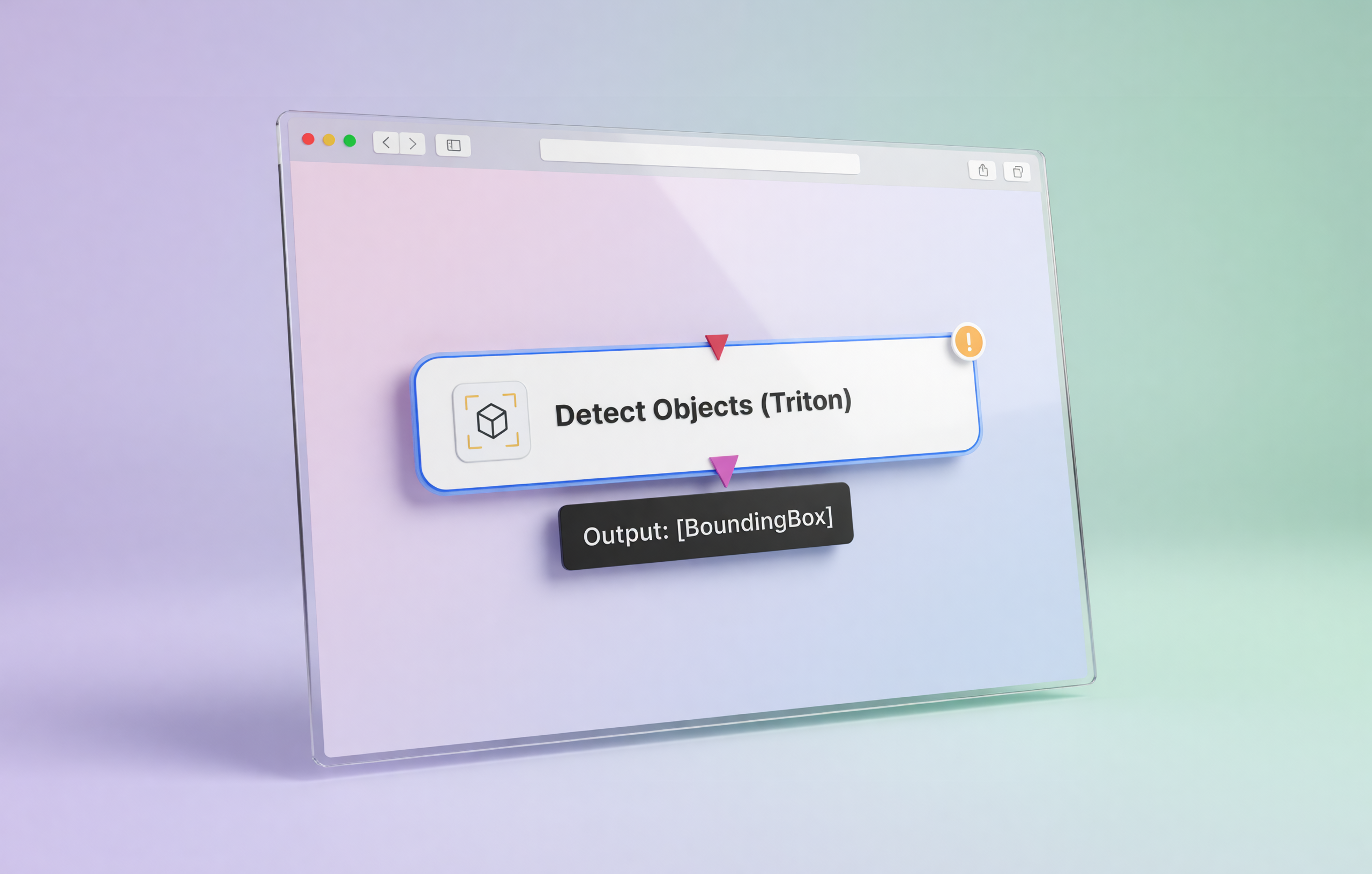 Drag and drop components and inspect their input and output types